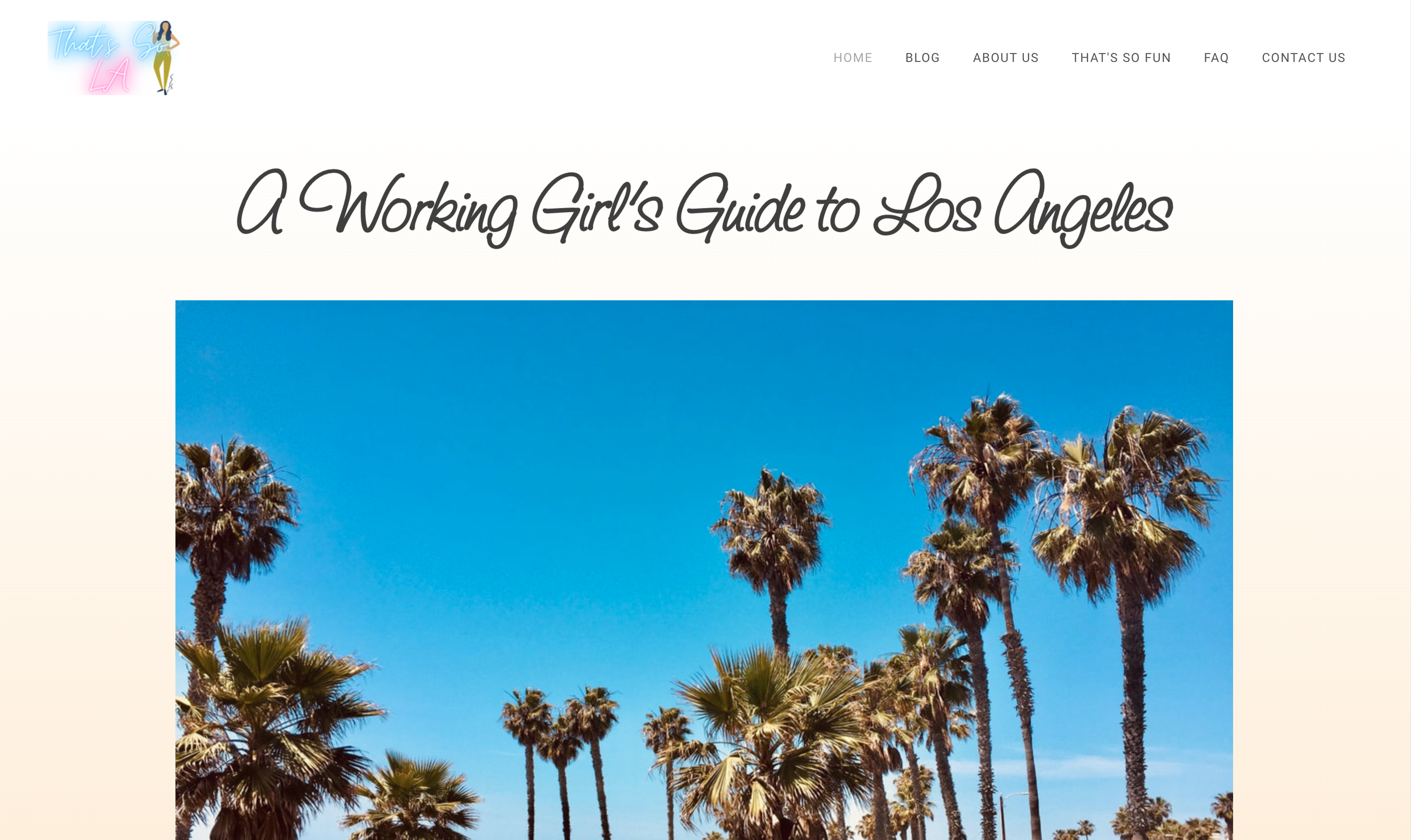 A Working Girl's Guide to Los Angeles